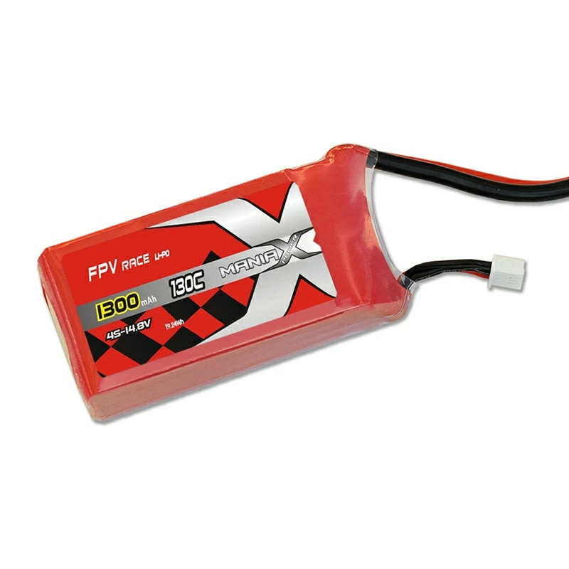 Bateria de corrida Lipo de 4S-14,8V 1300mAh 130C FPV