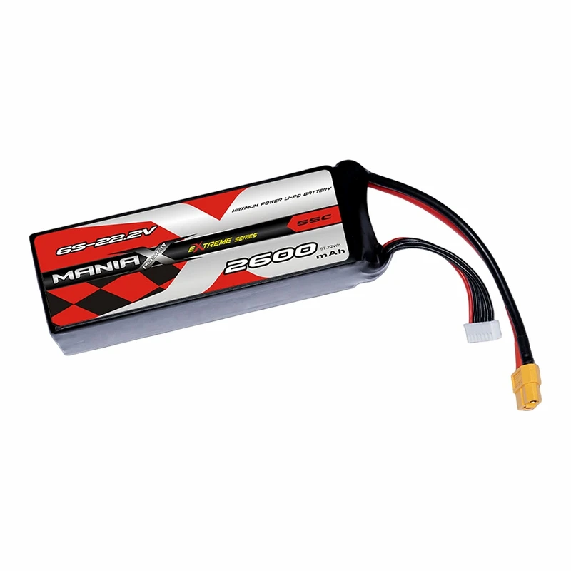 Bateria Lipo de 6S-22.2V 2600mAh 55C